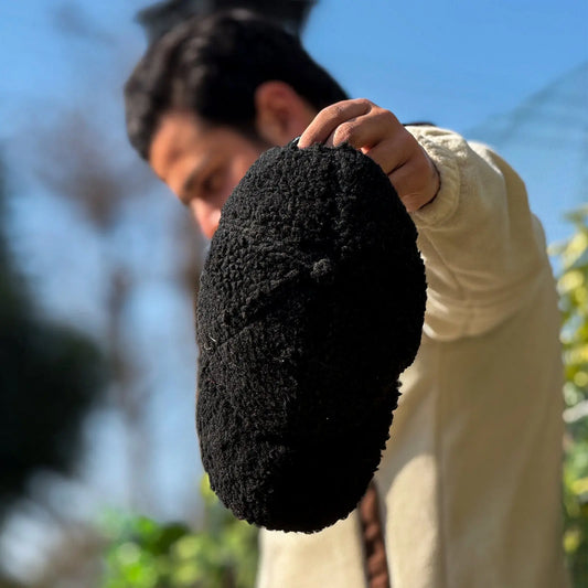 Black Sherpa Cap – IBH Apparel – front