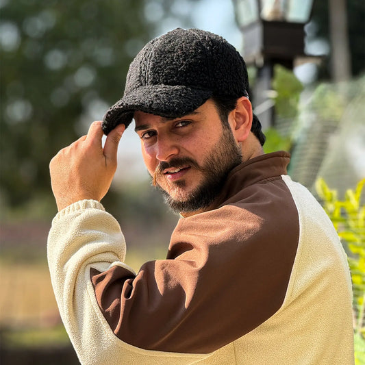 Black Sherpa Cap – IBH Apparel – worn