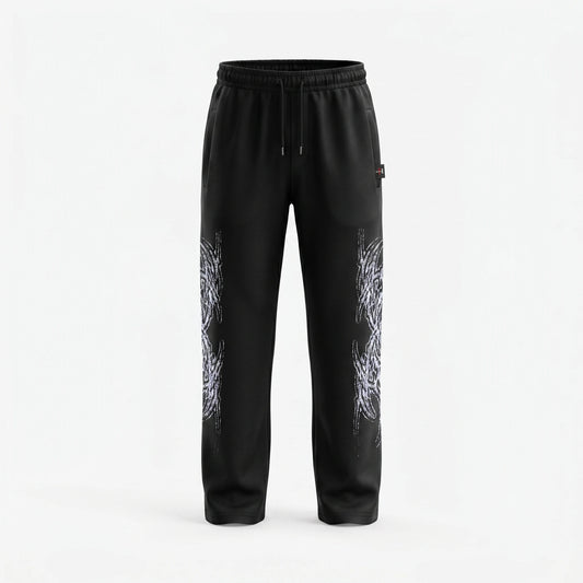 black graphic trousers in Pakistan