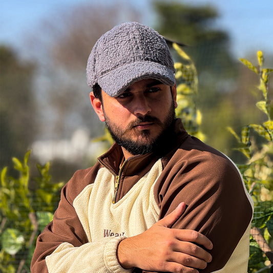 Grey Sherpa Cap