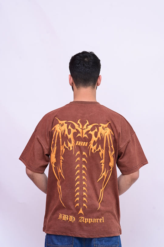 IBH Stone-Washed Oversized Graphic T-Shirt