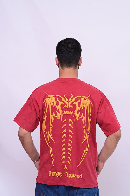 IBH Stone-Washed Oversized Graphic T-Shirt