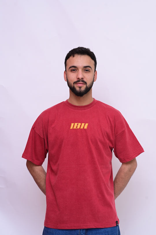 IBH Stone-Washed Oversized Graphic T-Shirt
