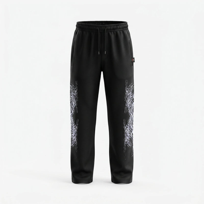 Black Graphic Trouser